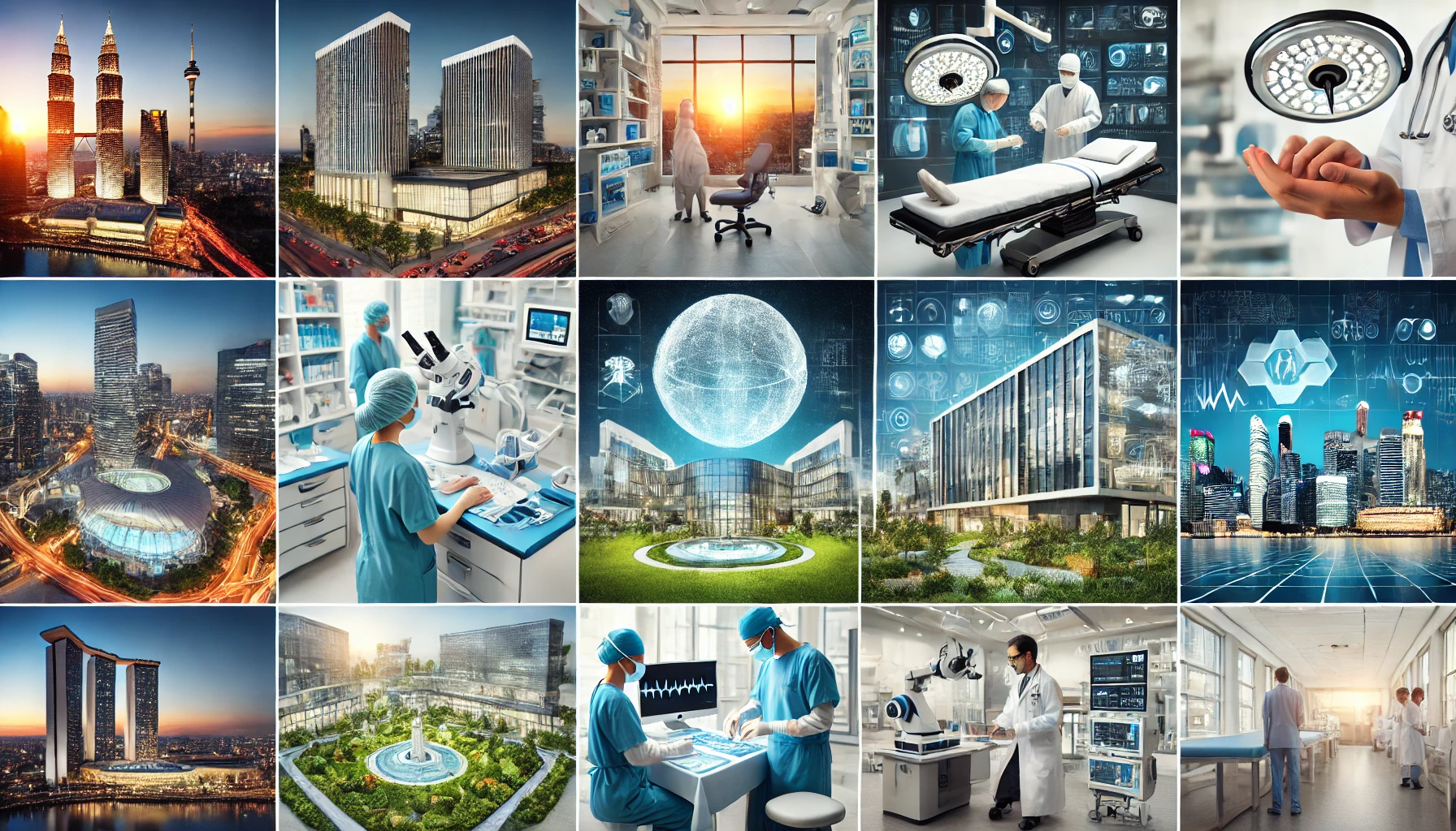 Modern healthcare facilities around the world